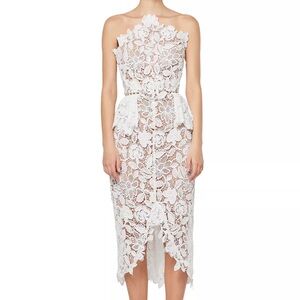 Elliatt Optics Floral Lace Peplum Dress